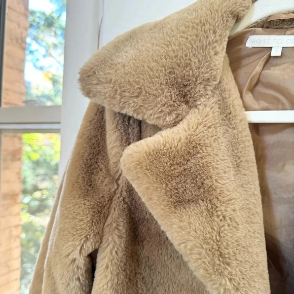 Revolve More To Come Payton Faux Fur Jacket in Beige - Picture 8 of 12